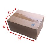 thumbnail of Lot de 100 Boîtes carton (N°26) format 260x170x120 mm
