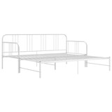 thumbnail of vidaXL Ausziehsofa Bettgestell Weiß Metall 90x200 cm
