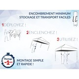 thumbnail of Tente pliante PRO 4x6m pack côtés - 6 murs - ALU 55mm/PVC 580g Norme M2 - blanc - FRANCE-BARNUMS