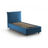 thumbnail of Dmora Letto singolo Marina, Letto contenitore con rivestimento in tessuto, 100% Made in Italy, Apertura laterale, adatto per materasso Cm 80x190, Blu