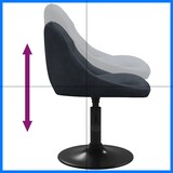 thumbnail of vidaXL Esszimmerstuhl Dunkelgrau Samt