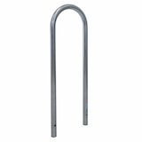 thumbnail of 2 x Fahrradanlehnbügel 115 x 41 cm Edelstahl Ø 49 mm grau