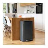 thumbnail of Poubelle De Cuisine A Pédale - Admiral - Kitchen Move - 50l - Design - Gris Mat En Acier Inox