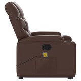 thumbnail of vidaXL Massagesessel mit Aufstehhilfe Braun Kunstleder