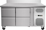 thumbnail of Gastro Edelstahl Kühltisch Kühltheke 4 Schubladen mit Aufkantung 260 L -2/+8°C