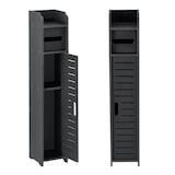 thumbnail of Helloshop26 - Elegante mueble de baño con portarrollos madera compuesta 80 x 15 x 15 cm gris oscuro 03_0007670