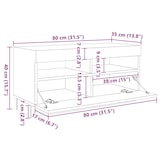 thumbnail of Mueble para TV con luces LED blanco 260x35x40 cm