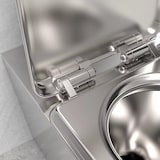 thumbnail of Edelstahl-WC für öffentliche Sanitärräume Global-Aqua SN1060, vandalismussicher, Bodenmontage.