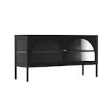 thumbnail of Meuble TV moderne 2 portes L115 cm en métal noir