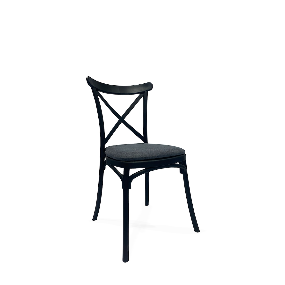 Cadeira Palma Cushion Preta –  Pack com 4 unidades