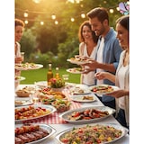 thumbnail of Alu-Platten, Servierplatten, oval, groß, 50 Stk, 54,5 x 36 cm