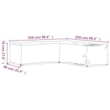 thumbnail of vidaXL Gartenmöbel-Abdeckung in L-Form 16 Ösen 250x250x70 cm