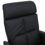 thumbnail of Relaxsessel HWC-L10, TV-Sessel Liegesessel, Liegefunktion drehbar, elektrisch verstellbar Voll-Leder ~ schwarz