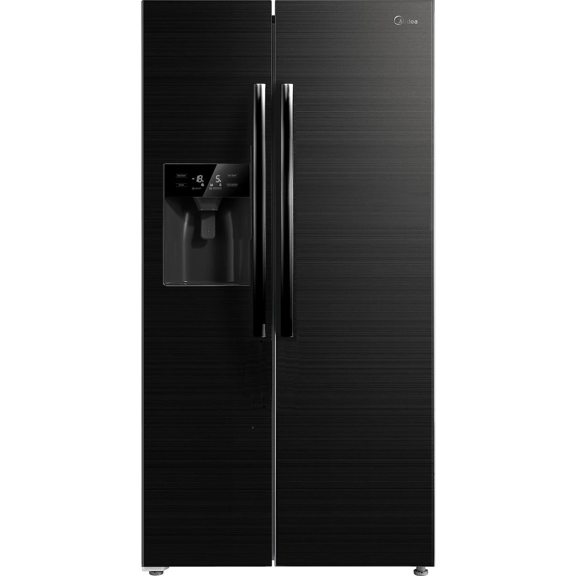 Midea KS-DDX 6.32 WT Amerikaanse Koelkast - 90 cm - Donker Roestvrijstaal