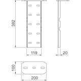thumbnail of OBO Bettermann Fußplatte WFP 110 FT 6232500