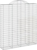thumbnail of vidaXL Gabionen mit Hochbogen 2 Stk. 200x50x220/240cm Verzinktes Eisen