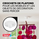thumbnail of Lot de 3 Crochets de Plafond Auto-Adhésifs – Fixation d'Objets Décoratifs Jusqu'à 0,5 kg/Crochet – S'enlèvent sans Laisser de Traces – Blanc