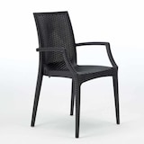 thumbnail of Tavolino Quadrato Nero 90x90 cm con 4 Sedie Colorate Bistrot Arm Passion - Nero-S7090SETA4PBIY
