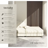 thumbnail of tectake Painéis acústicos Sonic Wall II MDF folheado madeira carvalho cinza absorção sonora 110x50x1,8cm isolamento decorativo