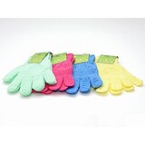 thumbnail of 2er Massagehandschuh aus 100% Polyester, Peeling-Effekt für Körper & Haut, zufällige Farbe