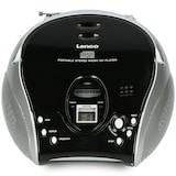 thumbnail of Lenco SCD-24 Black/Silver - Tragbares FM-Radio mit CD-Player - Kopfhöreranschluß - Silber/Schwarz