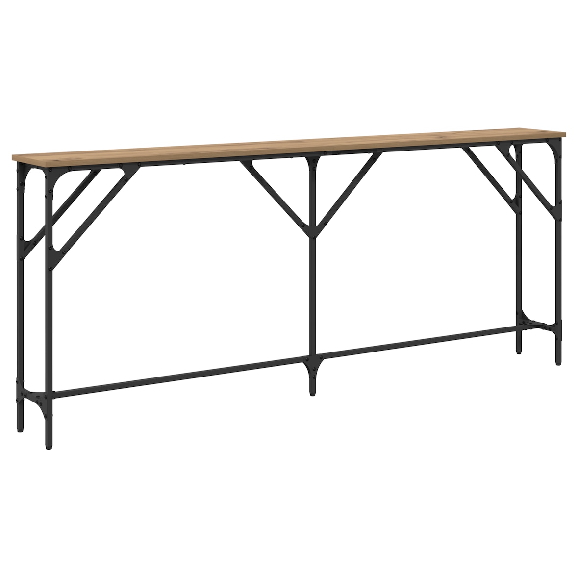 vidaXL Console Tafel Artisan Eiken 180x23x75 cm Engineered Wood