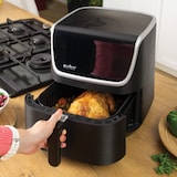 thumbnail of Heißluftfritteuse XXL Airfryer 5,5L 8 Programme Weniger Fett Edelstahl