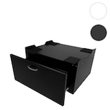 thumbnail of Décoshop26 - Meuble bas pour machine à laver avec tiroir 33 x 61 x 52 cm MDF et acier noir 04_0007835