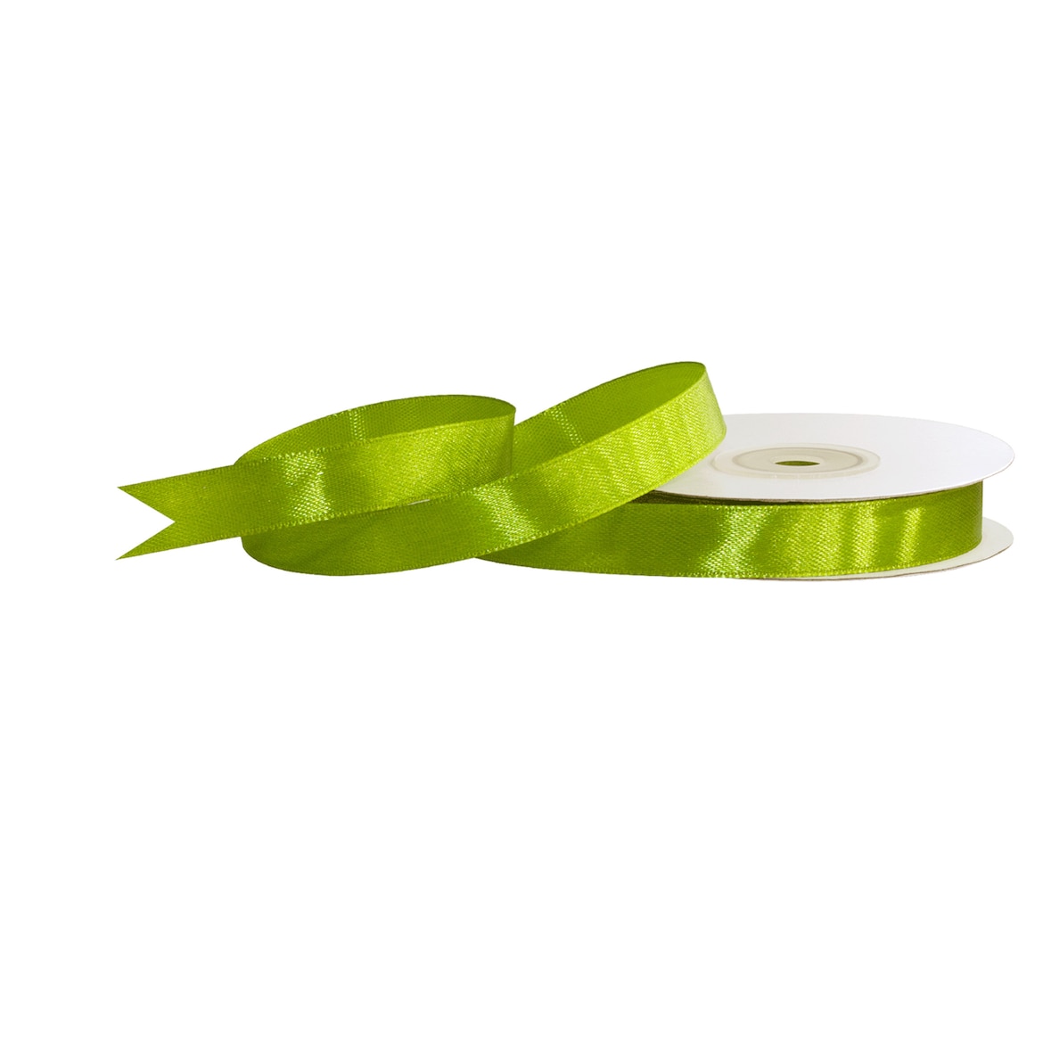 12mm Satinband 25m Schleifenband Geschenkband Deko Stoffband Bastelband Lindgrün