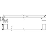 thumbnail of HG Badetuchhalter AddStoris 648mm mattsc