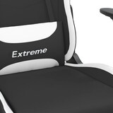 thumbnail of vidaXL Gaming-Stuhl mit Massage & Fußstütze Schwarz und Weiß Stoff