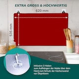 thumbnail of Herdabdeckplatte Matte Rot Wasserdicht 620x535 Schutz für Elektroherd