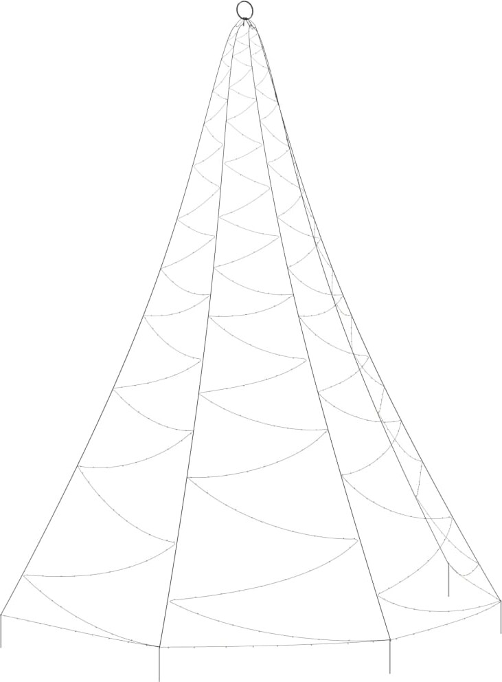 Ein spinnennetzartiges Zelt.