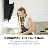 thumbnail of Klarstein Mirage 90 Dunstabzugshaube 550 m³/h Touch-Panel RGB-Ambiente-Licht A++ Schwarz
