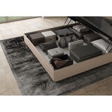 thumbnail of ityhome Letto matrimoniale king size contenitore imbottito 200x200 similpelle tortora Antea Large