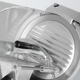 thumbnail of VERTES Cortadora de fiambres gastro, eléctrica con 150W, cuchilla con 250mm de diámetro, grosor de corte de 0 a 12mm, incl. piedra de afilar