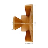 thumbnail of MONOUSO - Dispenser voor Bekers en Deksels Bamboe 23x12x30cm (1 Stuk)