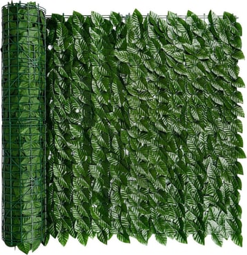 Siepe Artificiale Edera 1x3m Frangivista Verde Scuro
