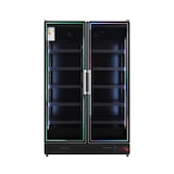 thumbnail of Gasfrit - Armario expositor para bebidas refrigeradas Subzero 2 puerrta, gran capacidad 1253 x 710 x 2050 mm 450 litros, luz LED multicolor