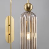 thumbnail of Applique Contemporanea Antic Metallo Oro 1 Luci Diffusore In Vetro Colore Cognac