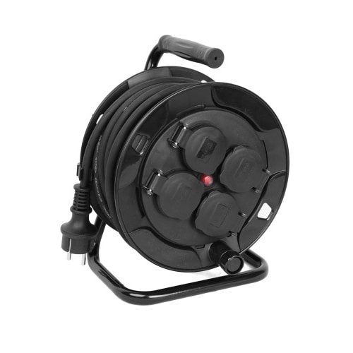 Outdoor Kabeltrommel 10m IP44 Verlängerungskabel Kabelrolle Haushalt Wärmeschutz : 10 Meter