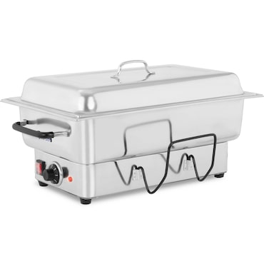 Royal Catering Chafing Dish elettrico - 1600 W - 5 livelli di temperatura - Contenitore GN 1/1 incluso - 13,3 litri - Acciaio inox di qualità