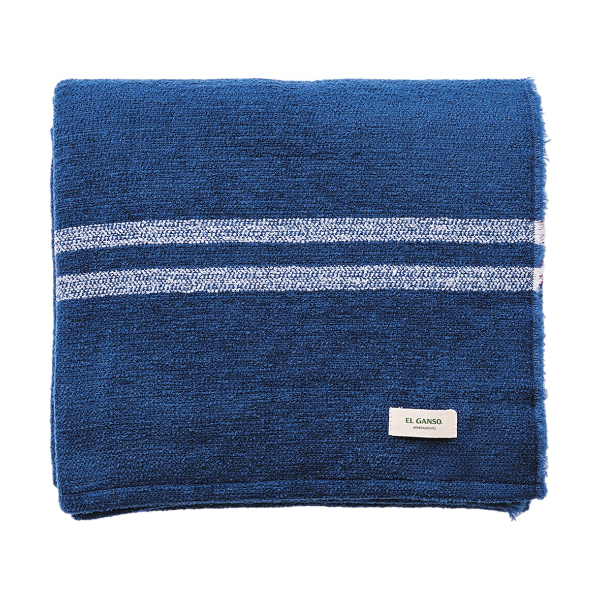 El Ganso - Coperta lavorata a maglia 140x190 cm 340GR - tinto in filo in blu navy