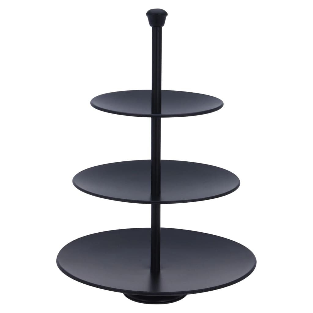 Etagere 3 Ebenen Ø25/20,5/16,5xH36,5cm Metall Schwarz
