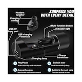 thumbnail of Cuffie Auricolari Senza Fili Wifi Touch Wireless Bluetooth Power Bank 800mah