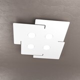 thumbnail of Lámpara de techo LED ECHO Top Light de metal blanco rectangular con 4 casquillos Gx53