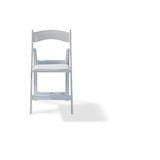 thumbnail of Hochzeit Klappstuhl polypropylen weiß, kunstlederpolster sitzfläche, 45x45x78cm (BxTxH), 50220