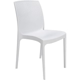 thumbnail of Sedia Boheme Bianca , impilabile. Marchio Grandsoleil. 45x57x83,6