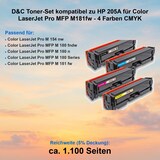 thumbnail of D&C Toner-Set kompatibel zu HP 205A für Color LaserJet Pro MFP M181fw - 4 Farben CMYK