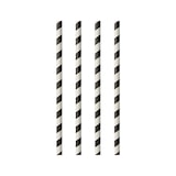 thumbnail of PAPSTAR 1000 Trinkhalme, Papier Ø 6 mm · 24 cm schwarz/weiss "Stripes"